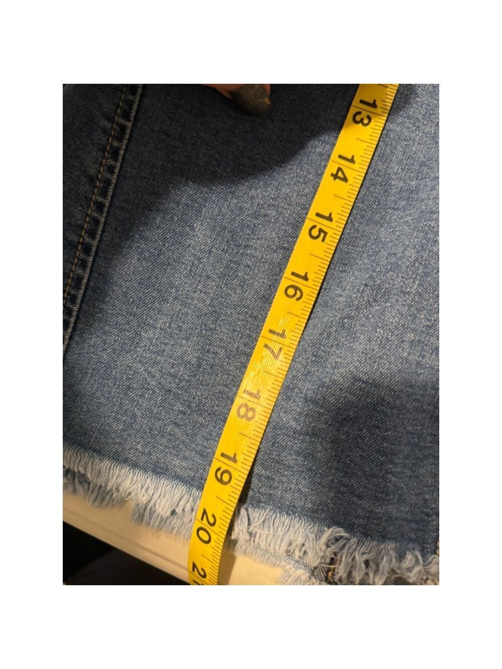 A Beautiful Soul Blue Denim Pleated Mini Skirt Size 1X - Picture 5 of 9